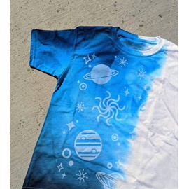 hBARSCI - Tie Dye Kit with Hidden Space Effect T-Shirt - Adult XLarge - 6 Piece, 3 Color DIY Set - A Great Summer Activity for Kids - TieSpy