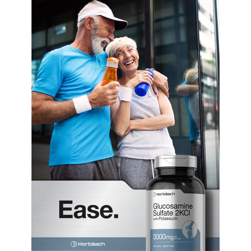 Horbäach Glucosamine Sulfate 2KCI with Potassium | 3000mg | 240