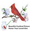 ICOKEE Red Cardinal Bird Small Keepsake Urn for Human Ashes