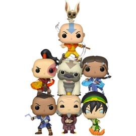 Funko Avatar Last Airbender 7pc 3.75" Pop Figure Set - Katara - Aang - Iroh - Sokka - Zuko - Toph & Appa