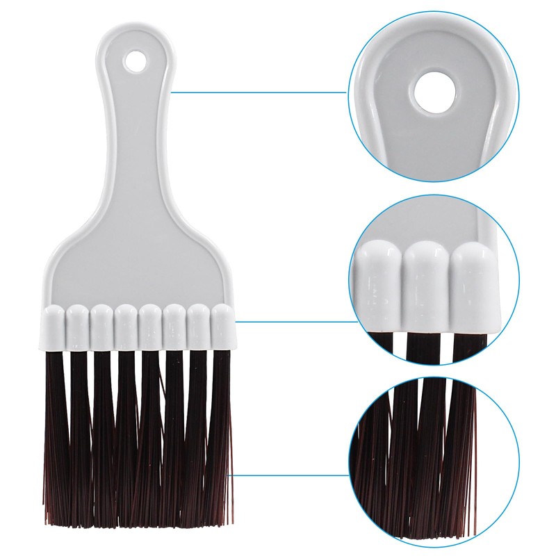 Jiozermi 2 Pcs Brown Air Conditioner Condenser Cleaning Brush Ac