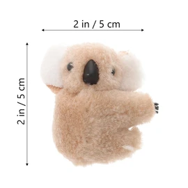SAFIGLE 2pcs Cute Koala Hair Clip Small Koala Ladies Koala Clip Bangs Fuzzy Koala Barrette Clip on Koala Bear Koala Hair Clips Kola Thick Mini Wedding Accessory Women Grab Fabric