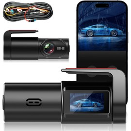 Gurkitsy Dashcam para Auto, 3'' Dash CAM,1080P HD Cámara Carro Delantera, Cámara Automovil para Auto y Carro, con Visión Nocturna 2.0 y WiFi, Control de App, Grabación en Bucle, Sensor G