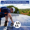 Pack of 4 30 mm Solar Panel Holder, Solar Panel