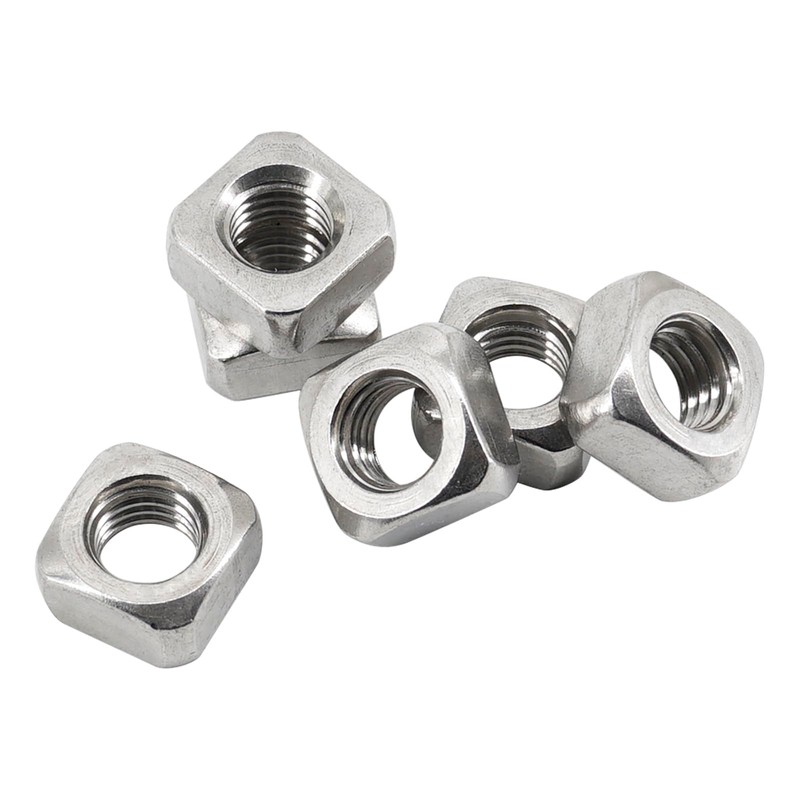 M5 Square Nut 304 Stainless Steel Thread Cutter (Pack of