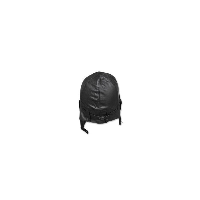 Mil-Tec Flight Leather Hood Black Size:GR.M/57-58