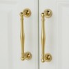 3 Pack Solid Brass Cabinet Pulls 5" Hole Center Drawer