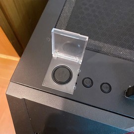 PC Power Button Cover Self-Adhesive - Power Switch Cover Rectangle with Stickers to Prevent Accidental Pressing for Computer, Light Pad, TV, Dishwasher, Wash Machine (2, Φ=0.87“)