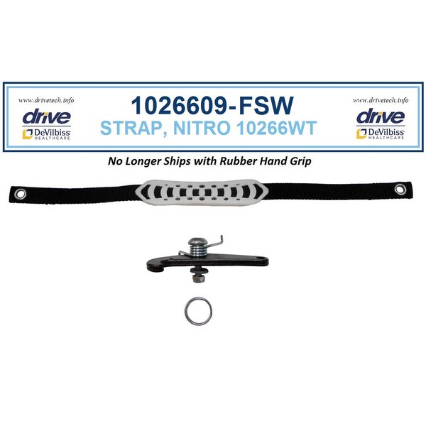 Replacement Parts for Drive Nitro Aluminum Rollator, Tall Height (12.