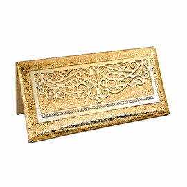 Buyxotic Premium Gold Paper Money Envelope, Shagun Envelopes for Cash, Pocket Envelops for Wedding, Birthday, Party, Engagement (19.5 x 10 cm)