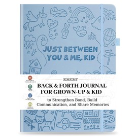 Just Between You and Me,Kid - Back & Forth Journal for Adults & Kids, Grown-Up & Kid to Bond and Connect, Interactive Parent Child Journal with Creative Prompts for Conversations & Drawing, Gift for Girls/Boys, Daughters/Sons, Moms/Dads, Grandparents