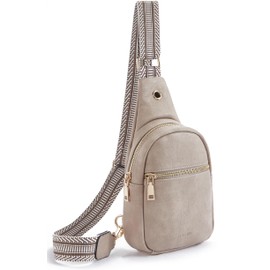 Telena Small Sling Bag for Women Leather Crossbody Fanny Packs Chest Bag for Women