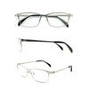 LANCETTI 老眼鏡 メンズ おしゃれ ブルーライトカット 度数 2.5 シルバーマット LC-R701
