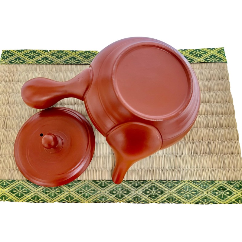 Japanese Kyusu tokoname Clay Teapot 10.8 fl.oz. Takeharu Red Clay