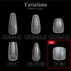 NTIP-006 Nail Tips [For Foot] 240 Pieces 12 Sizes Flesh
