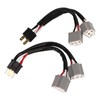 9003 H4 Headlights Wiring Harness Adapter Y Shape Splitter LED