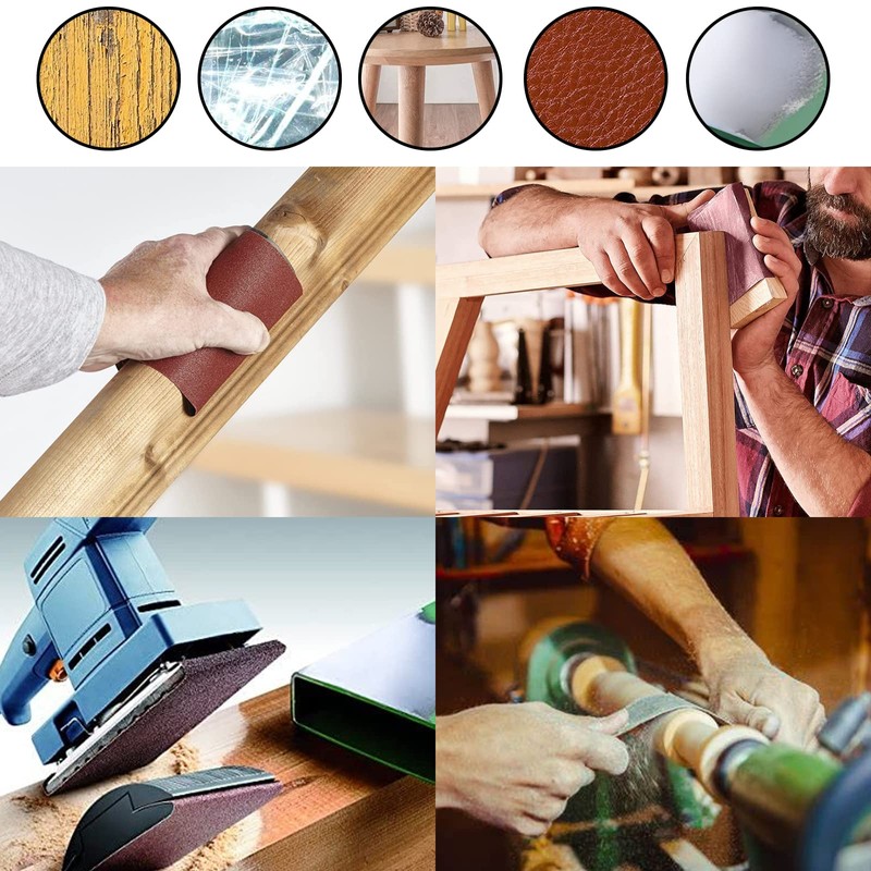 Shineboc Sandpaper Roll, 120 Grit 93mm x 10m Wet Sanding