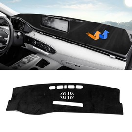 Autorder Dashboard Cover Mat for 2022 2023 2024 2025 Genesis GV70 Accessories Dash Cover Upgrade Velvet Dash Mat Sunshade Glare UV Rays Protector