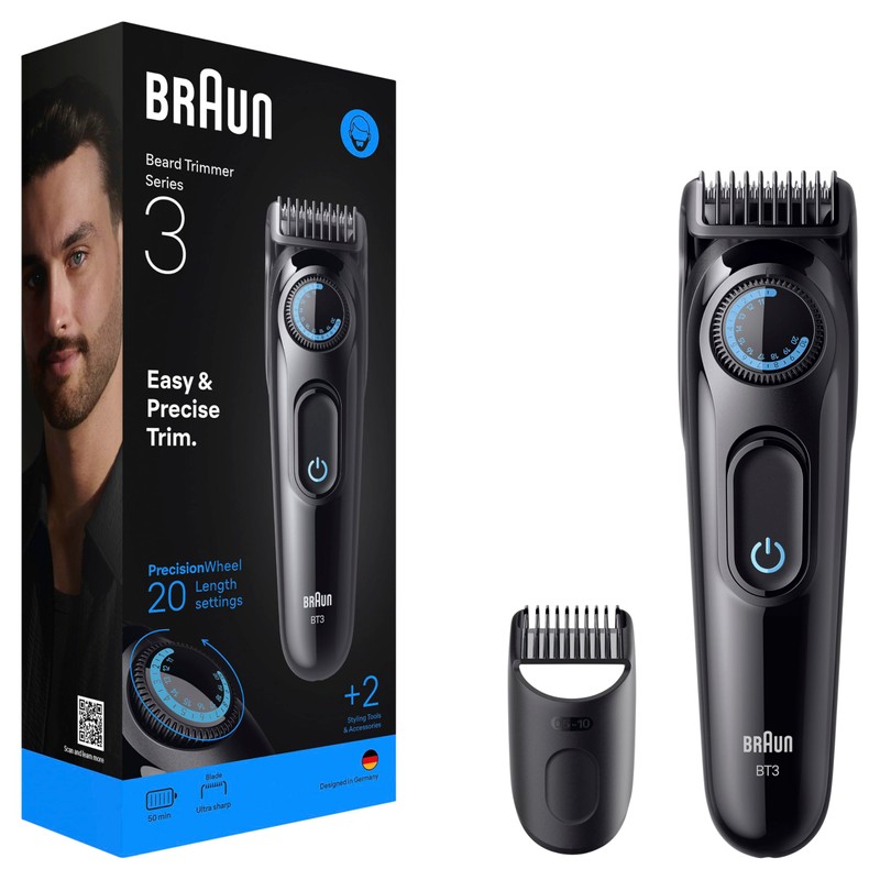 Braun BT3500 Series 3 Beard Trimmer with 2 Styling Tools