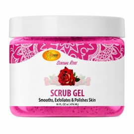 SPA REDI  Exfoliating Scrub Pumice Gel, Sensual Rose, 16 oz - Manicure, Pedicure and Body Exfoliator Infused with Hyaluronic Acid, Amino Acids,...    