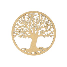 CONTRAXT Tree of Life Wall Decoration Wooden Tree of Life Wall Decoration Tree of Life Spiritual Decoration Wall Wood Vintage Garden Decoration Meditation Mandala Wall Picture Non-Metal (Tree of Life,