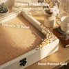 11x14 Shadow Box Frame, Vintage Gold & White Wood Display