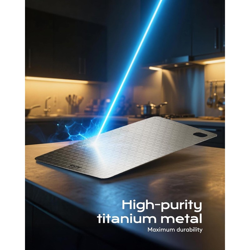 Katori Titanium Cutting Board, 100% Pure Titanium Cutting Boards for