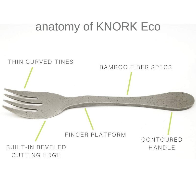 Knork Eco Togo Ware Reusable Bamboo astrik Eco Plant-Based Utensil