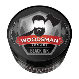 Woodsman - Pomada Negra Para Cabello Y Barba Cubre Canas, Matiza y Da Intensidad al Cabello Negro 113g