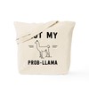 CafePress Not My Prob Llama Tote Bag Reusable Natural Beige