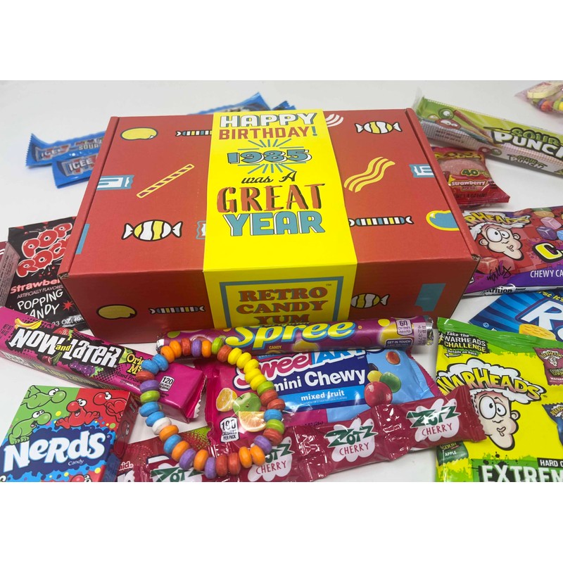 RETRO CANDY YUM ~ 1985 40th Birthday Nostalgic Candy Gift