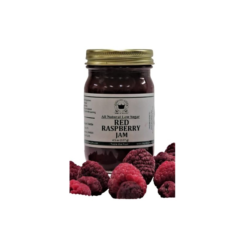 Red Raspberry Jam, All Natural/Low Sugar, 18 oz