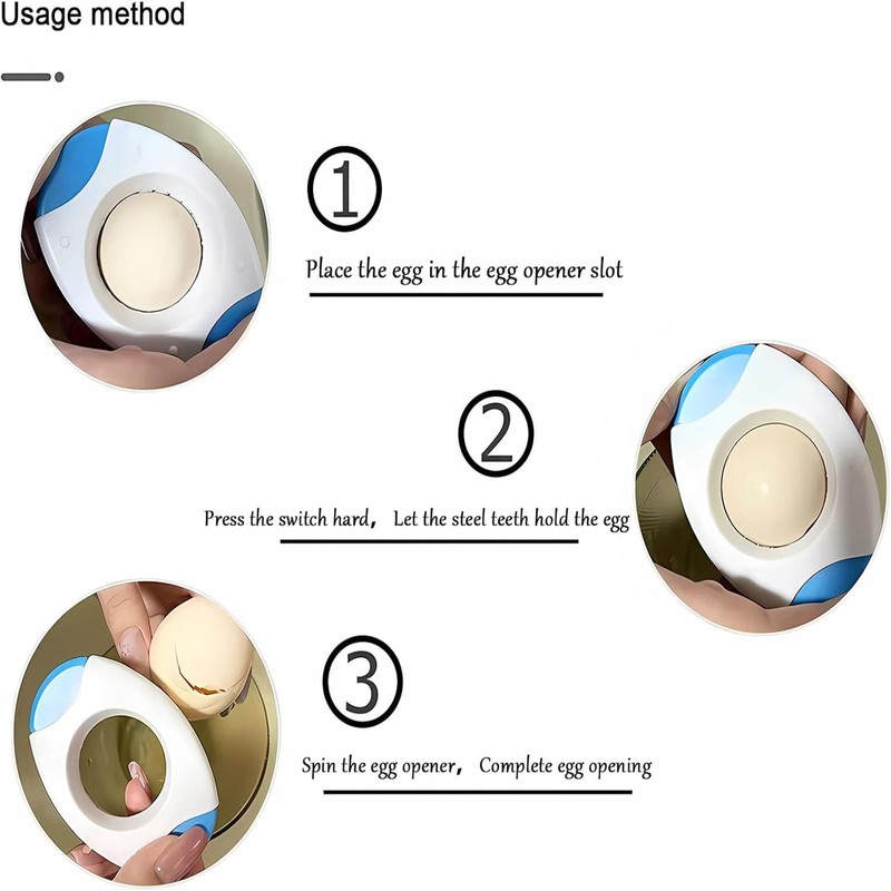 2 PCS Egg Shell Opener, Egg Opener, Egg Shell Remover,