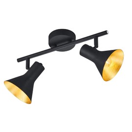 Reality Leuchten R80162002 Spotlight Metal Black / Gold