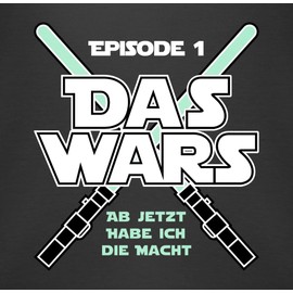 Shirtracer - Newborn Baby Gift - Das Wars Jetzt Habe Ich Die Macht Baby Short-Sleeved Bodysuit for Boys and Girls - 03 Black