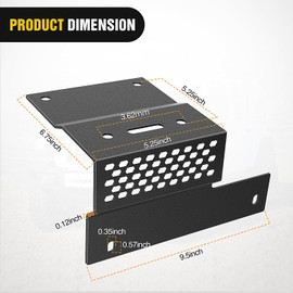 Nilight 2PCS Cowl Pillar Windshield Mounting Brackets for Offroad LED Light Pod Work Light for 2018 2019 2020 2021 2022 2023 Wrangler JL JLU Gladiator JT