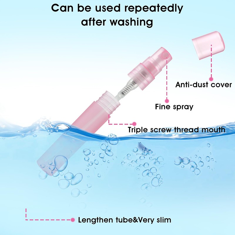 Cobee Mini Portable Spray Bottles, Refillable Perfume Bottles Travel Size
