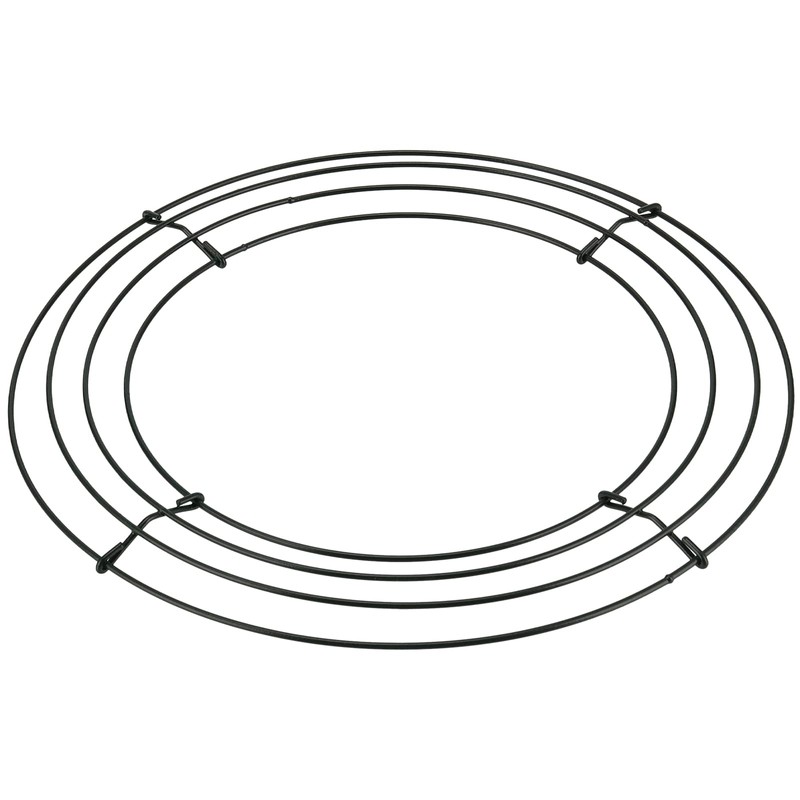 JAPCHET 20 Pack 10 Inch Round Wire Wreath Frames, Metal