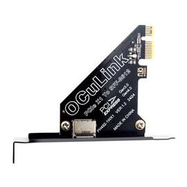 NFHK-Adapter PCI-Express 4.0 PCIE 1x auf Oculink SFF-8612 SFF-8611-Hostkarte für U.2 SSD eGPU Externes Grafikkartendock