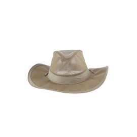 Dorfman Pacific Co. Men's 3 Piece Suplex Pinch Front Safari Hat, Khaki, Large
