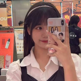 Tomson Sharp Pearl Headbands 6 Pieces White Faux Pearl Plastic Headband Bridal Hair Hoop Wedding Hair Accessories Ornaments for Women Girls Elegant Handmade for Birthday Valentines Day(6pcs)