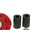 Handlebar End Vibration Absorbers Flat 13.5/17.5 mm – Red