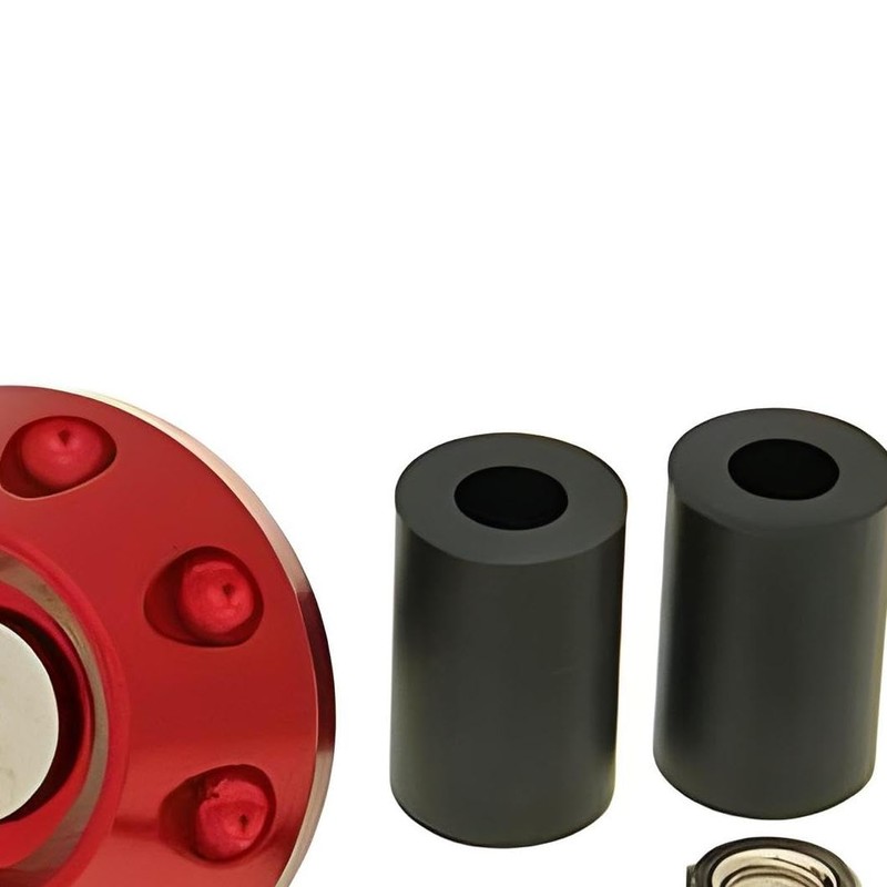 Handlebar End Vibration Absorbers Flat 13.5/17.5 mm – Red