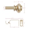 H.VERSAILTEX Curtain Rods for Windows 16.2 to 28.2 Inches 3/4