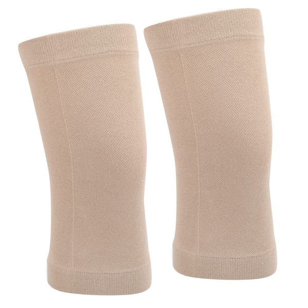 Knee Sleeves, Pure Cotton 2pcs Compression Knee Sleeve Ultrathin Cotton Seamless Knee Brace Support for Adults