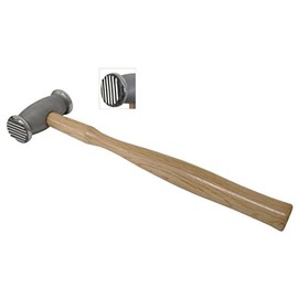 Woven Wide Striped Jewelry Making Metal Forming Pattern 280 Gram Texturing Hammer