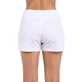 La Blanca Womens All Aboard 3" Board Shorts, White - New, Medium US