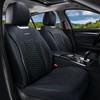 Coverado Seat Covers Front Seats, Luxury Leather Black Car Seat