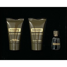 Missoni Pour Homme Men's EDP Cologne Mini + after shave balm & shower gel NIB