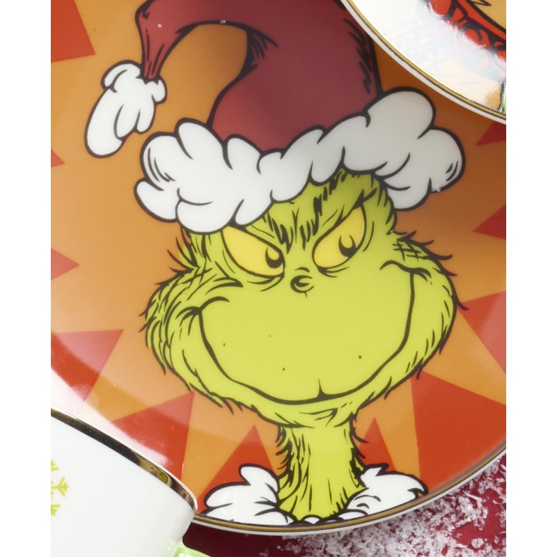 Lenox Merry Grinchmas Tidbit Platos, juego de 4, 4 unidades,